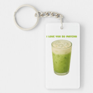 I LOVE YOU SO MATCHA, MATCHA GREEN TEA LOVE KEYCHAIN