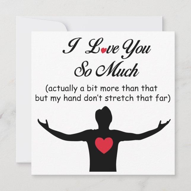 I Love You So Much Holiday Card (Front)