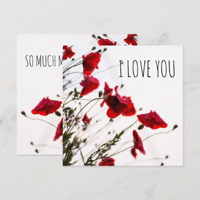 I love you so much my love card (Front/Back)