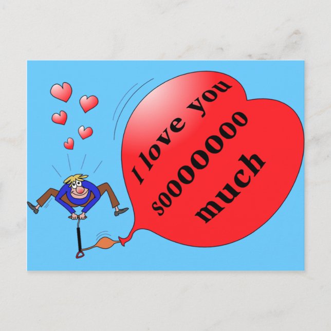 "I love you so much" postcard (Front)