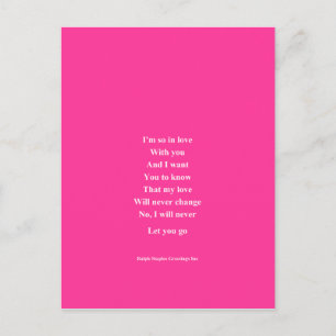 I love you so Valentine's day Holiday Postcard