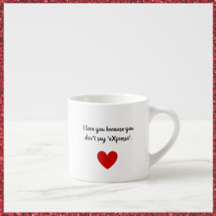 I Love You Specialty Espresso Cup
