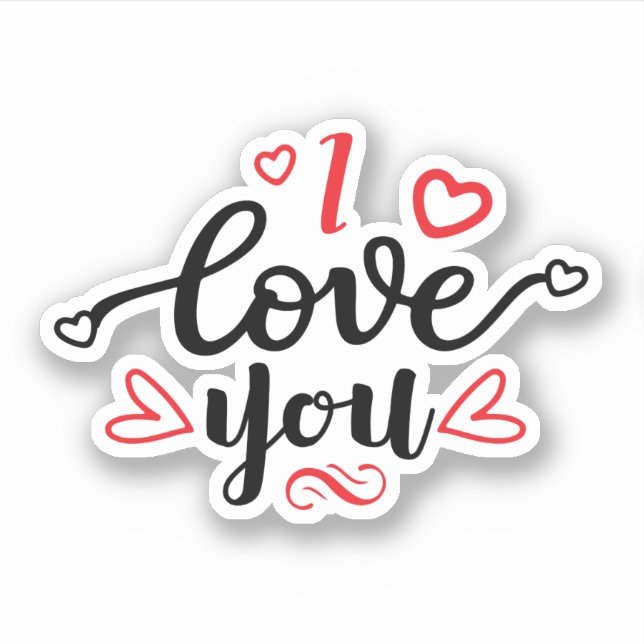 I Love You Sticker (Front)