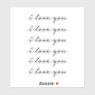 I love you  sticker