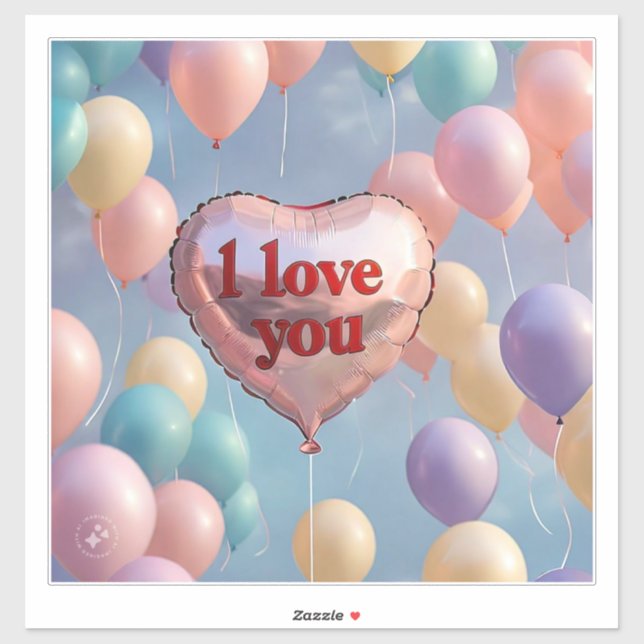 I love you  sticker (Sheet)
