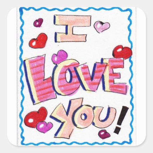 I Love You sticker | Zazzle