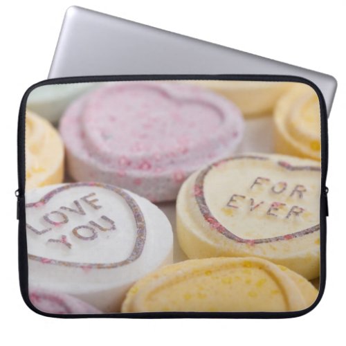 I Love You Sweet Candy Valentine Hearts Laptop Sleeve