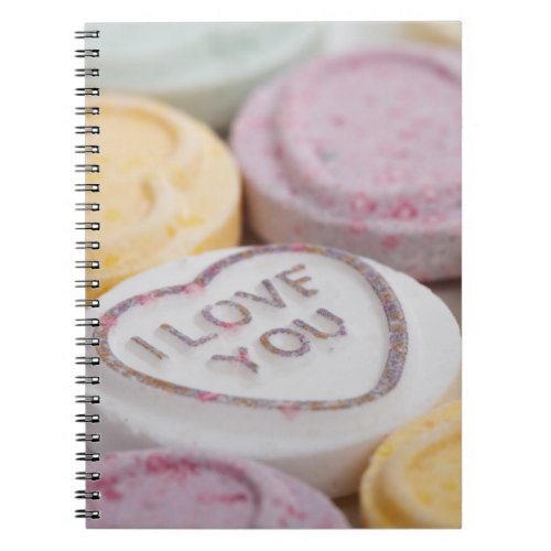 I Love You Sweet Candy Valentine Hearts Notebook