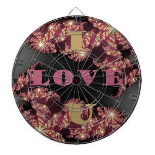 I Love You Sweetheart Dartboard With Darts