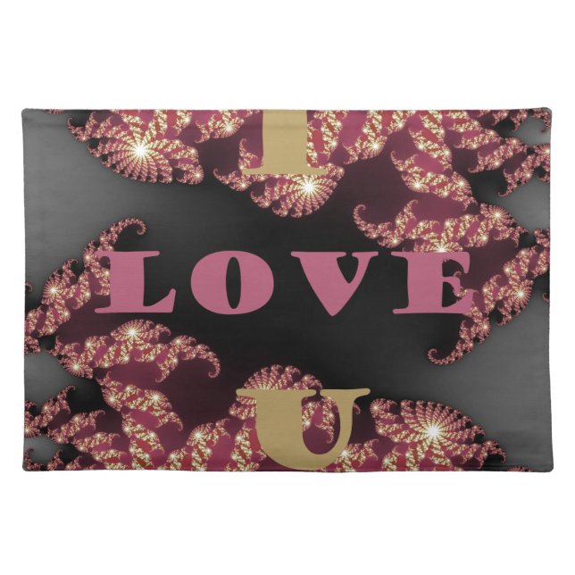 I Love You Sweetheart Placemat (Front)