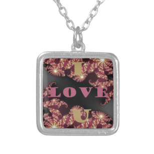 I Love You Sweetheart Silver Plated Necklace