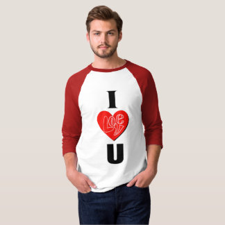 I Love You T-Shirt Design
