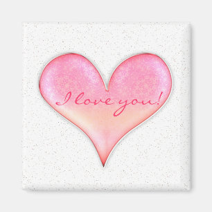 I love you - Template Magnet
