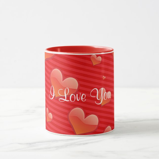 I Love You template Mug (Center)