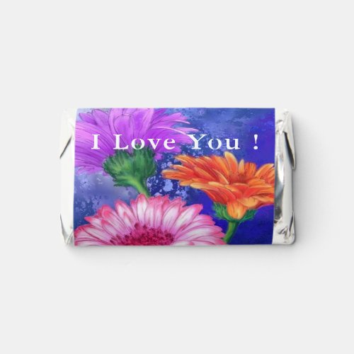 I Love You Text Beautiful Colors Gerberas Hersheys Miniatures