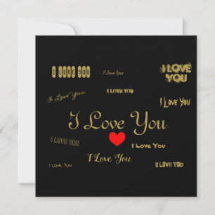 I Love You Thank You Card
