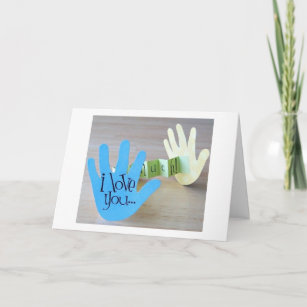 "I LOVE YOU THIS MUCH" SO CUTE FOR SOMEONE U LOVE HOLIDAY CARD