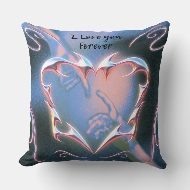 I Love You Throw Pillow (Front)
