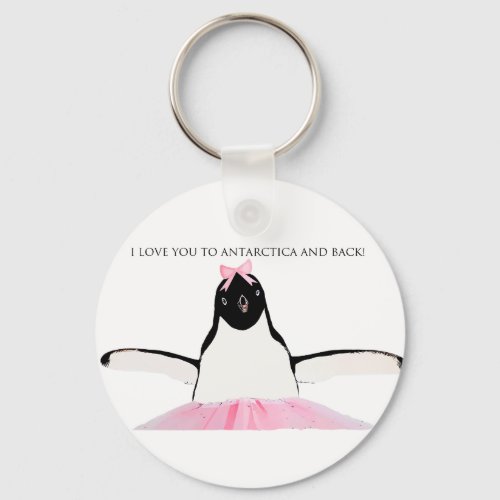 I Love You to Antarctica and Back Keychain