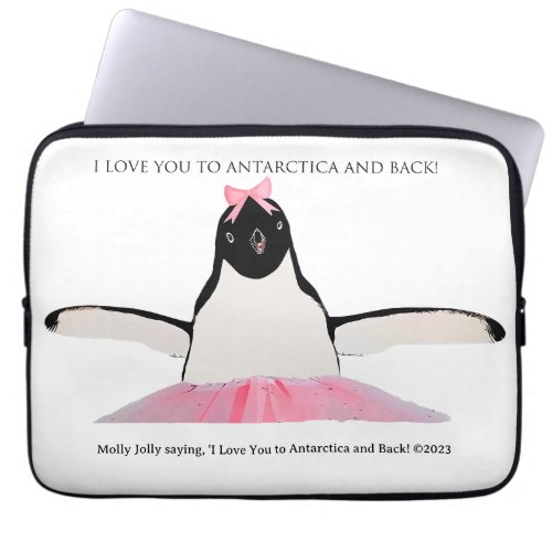 I Love You to Antarctica and Back Laptop Sleeve