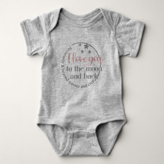 I love you to the Moon and Back Baby Bodysuit