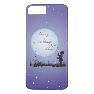 I Love You to the Moon and Back Blowing Bubbles iPhone 8 Plus/7 Plus Case