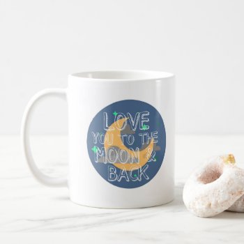 I Love You To The Moon And Back Blue Mug by Lovewhatwedo at Zazzle
