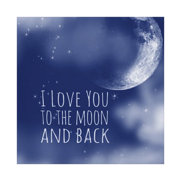 I Love You To The Moon And Back Posters & Prints | Zazzle