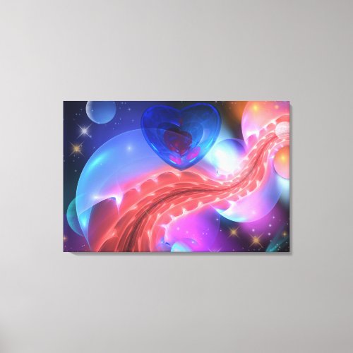 I love you to the moon and back canvas print