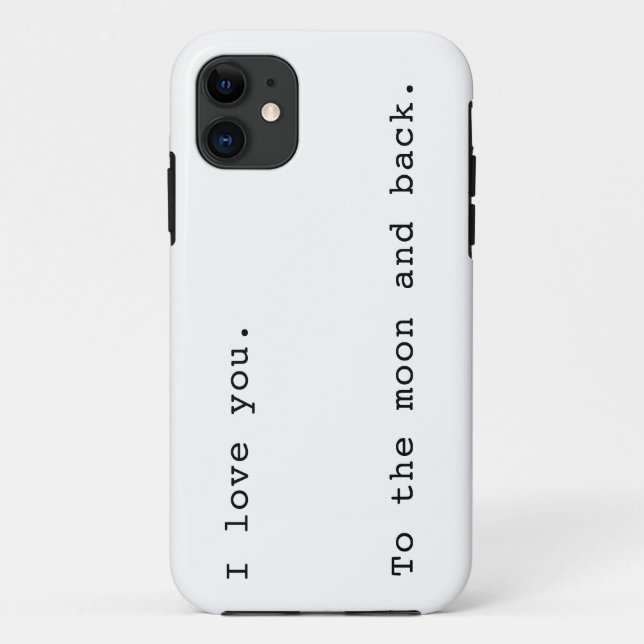 I love you to the moon and back Case-Mate iPhone case (Back)