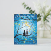 I Love You To The Moon and Back Cat Postcard (Standing Front)