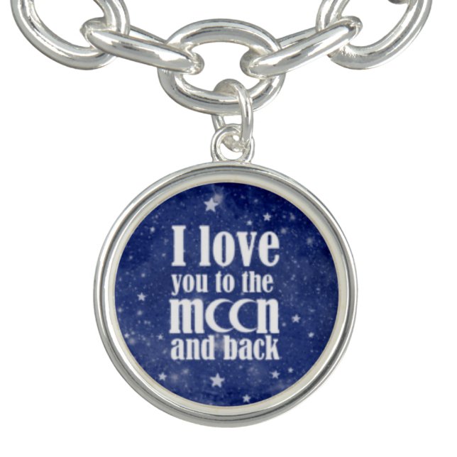 I love you to the Moon and back charm bracelet (Design)