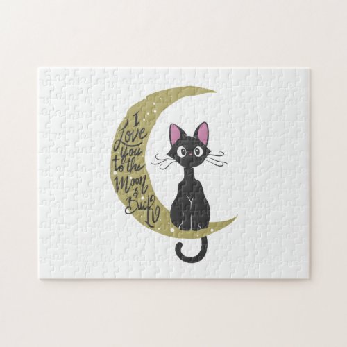 I love you to the moon and back _ Choose back colo Jigsaw Puzzle