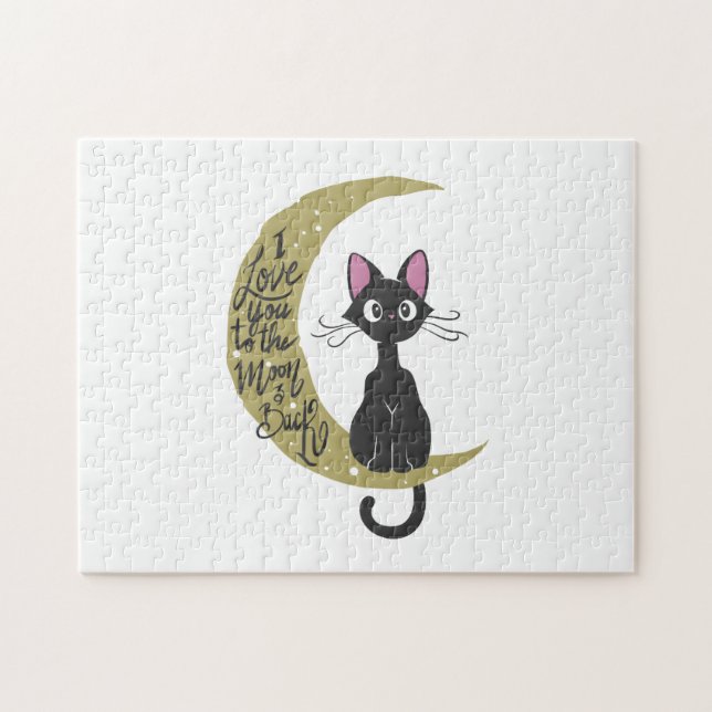 I love you to the moon and back - Choose back colo Jigsaw Puzzle (Horizontal)