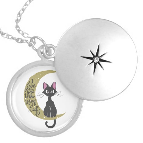 I love you to the moon and back _ Choose back colo Locket Necklace