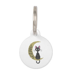 I love you to the moon and back - Choose back colo Pet ID Tag