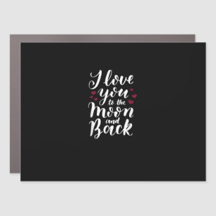 I Love You To The Moon And Back Classic Appeal  Car Magnet