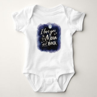 I love you to the moon and back Galaxy Baby Bodysuit