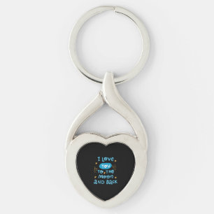 I Love You To The Moon And Back Genuine Style Keychain
