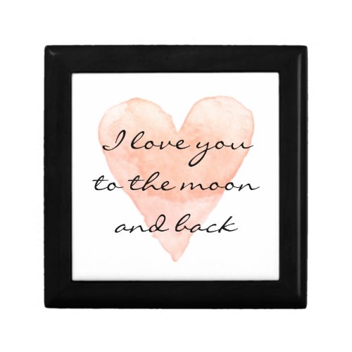 I love you to the moon and back gift box