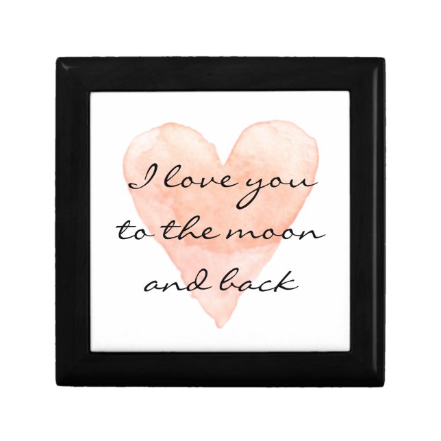 I love you to the moon and back gift box (Front)