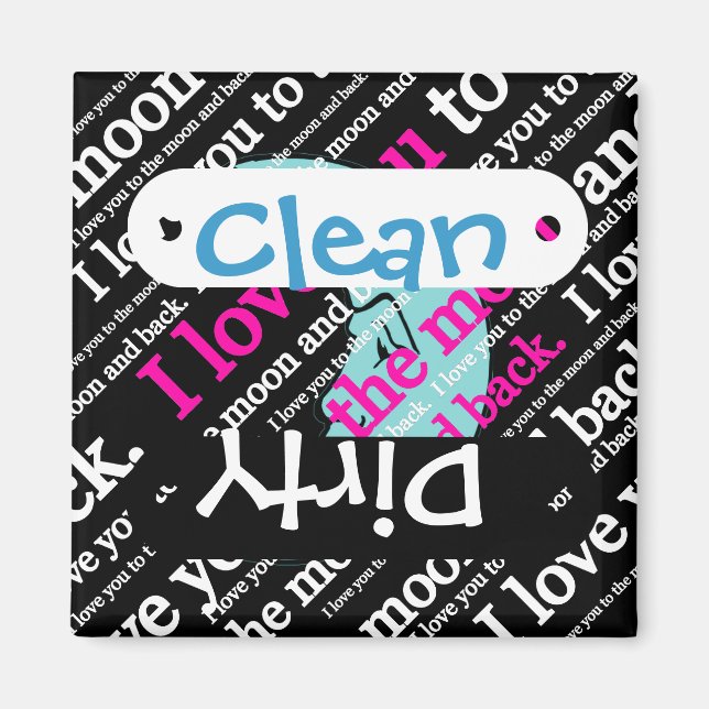 I Love You to the Moon and Back Gifts Magnet (Front)