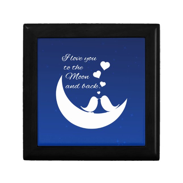 I Love You to the Moon and Back Jewelry Box (Front)