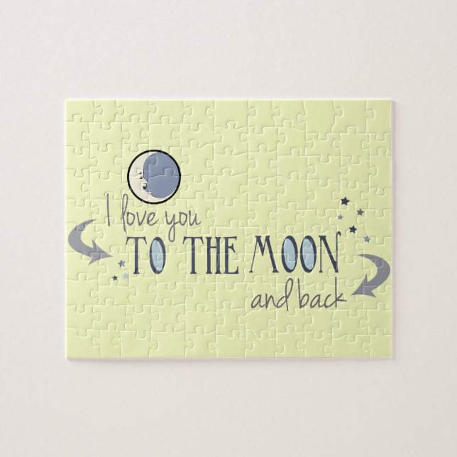 I Love You to the Moon and Back Jigsaw Puzzle (Horizontal)