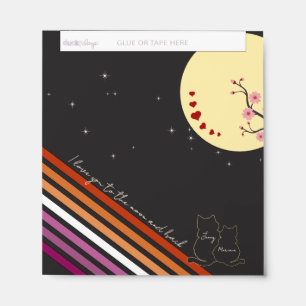 I Love You To The Moon And Back Lesbian Flag Hershey Bar Favors