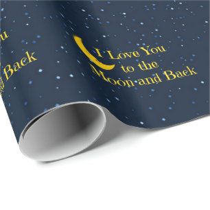 I Love You to the Moon and Back, Man in the Moon Wrapping Paper