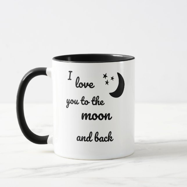 I Love You to the Moon and back Mug (Left)