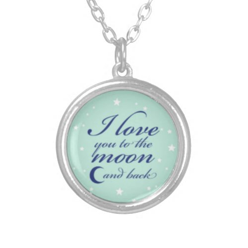 I love you to the moon and back necklace