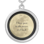 I love you to the moon and back necklace