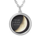 I love you to the moon and back necklace